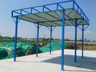 宜都双立柱钢筋加工棚施工图1