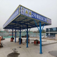兴山单立柱钢筋加工棚安装