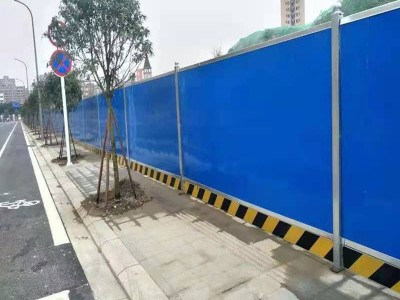 彩钢围挡道路改造图1